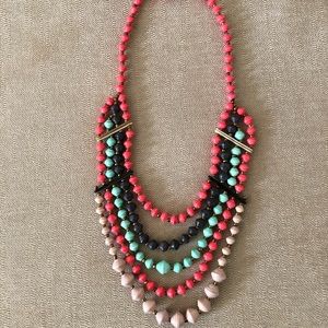 Noonday Beaded Statement Bib Necklace